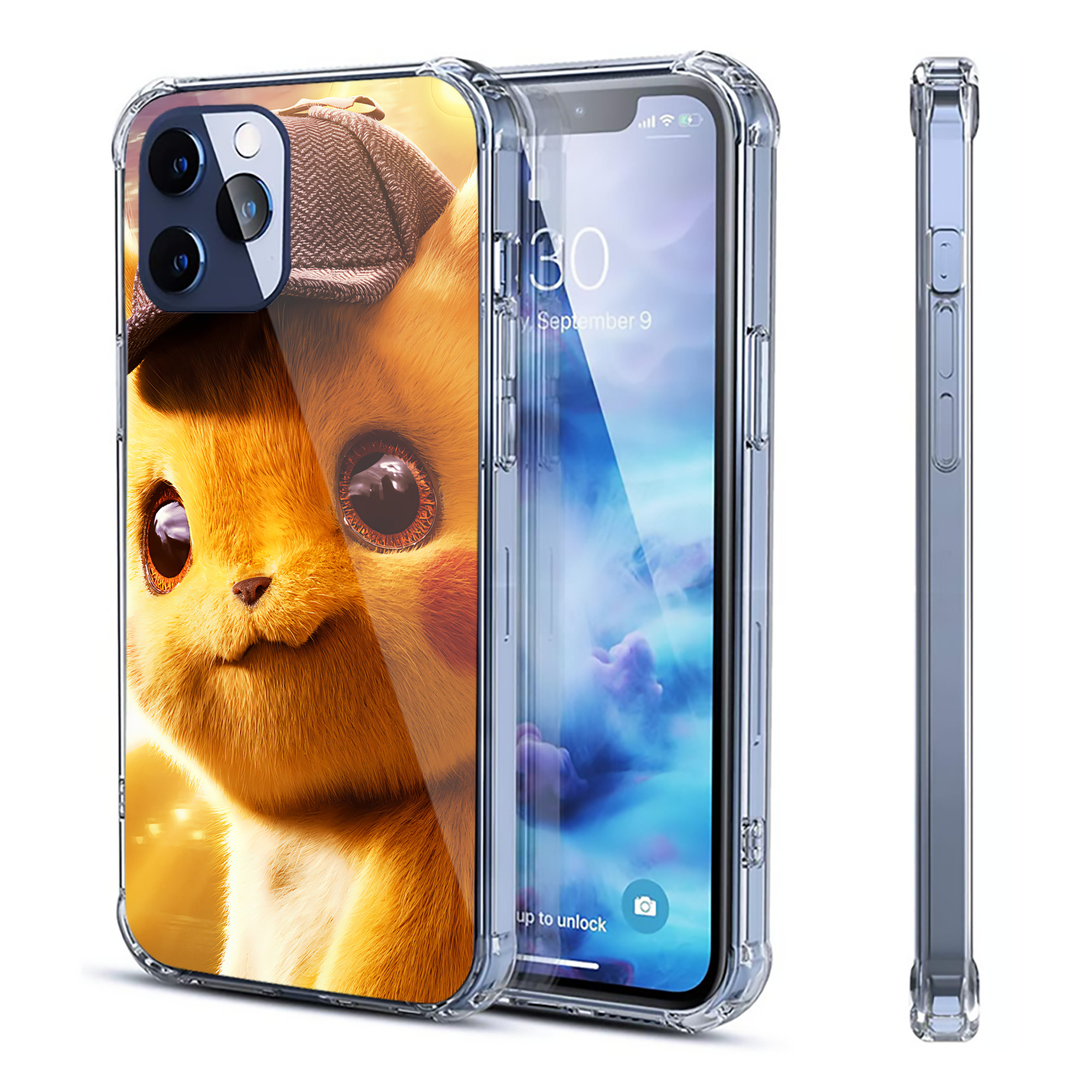 （画像用） ポケットモンスター Pokémon 【iPhone 12シリーズ対応】透明スマホケース（クリアソフトケース）